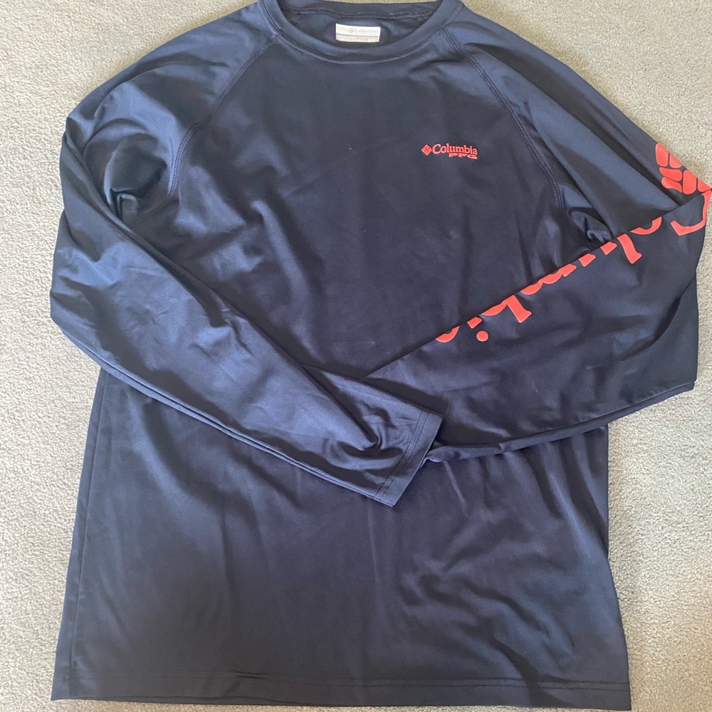 Columbia Men’s PFG Navy Blue Shirt Sz. medium